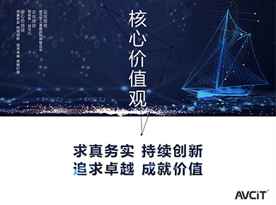 核心價值觀 ——求真務實 · 持續創新 · 追求卓越 · 成就價值